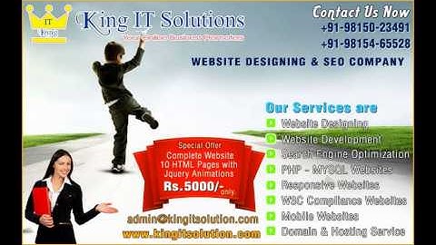 website design in ludhiana punjab india www.kingitsolution.com