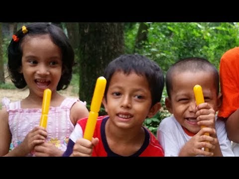 Orange Stick finger family songs Nursery Rhymes Dady Finger with Tawshi and Friends