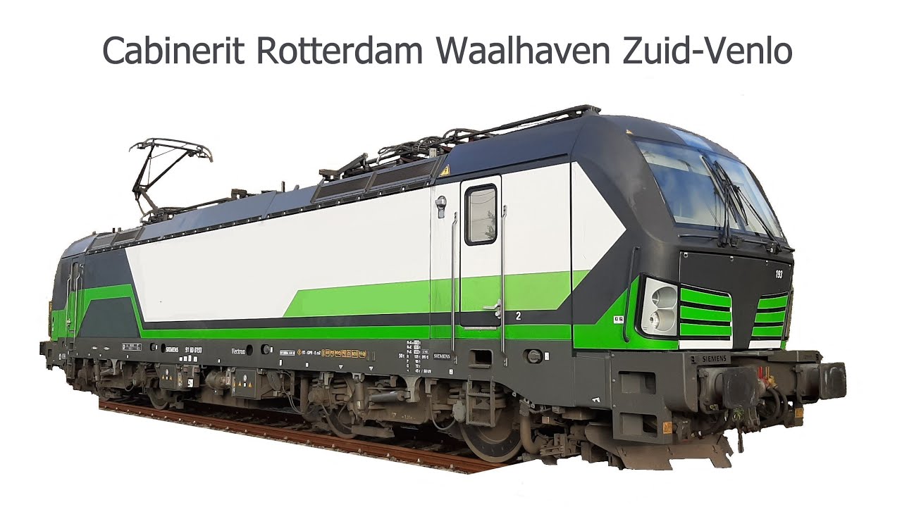 Cab ride train; Rotterdam Waalhaven Zuid-Venlo (20210720)