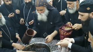 عشية تكريس كنيسة الانبا صرابامون الأسقف والشهيد من ديرة بديروط الشريف