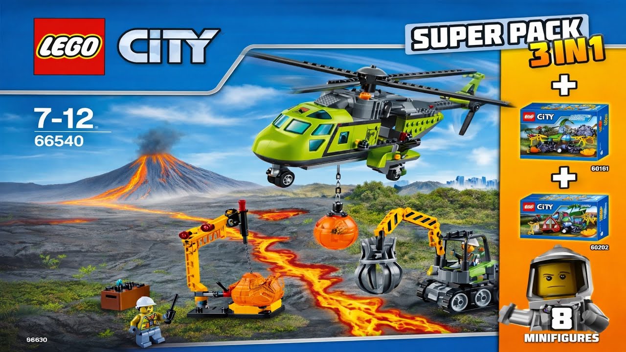 LEGO Instructions - City - 66540 - City Volcano Value Pack