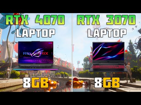 RTX 4070 Laptop vs RTX 3070 laptop - 9 Games Test