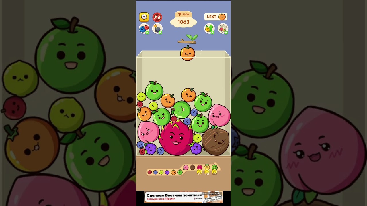 Фрутс мергэдз играем в фруктовый тетрис