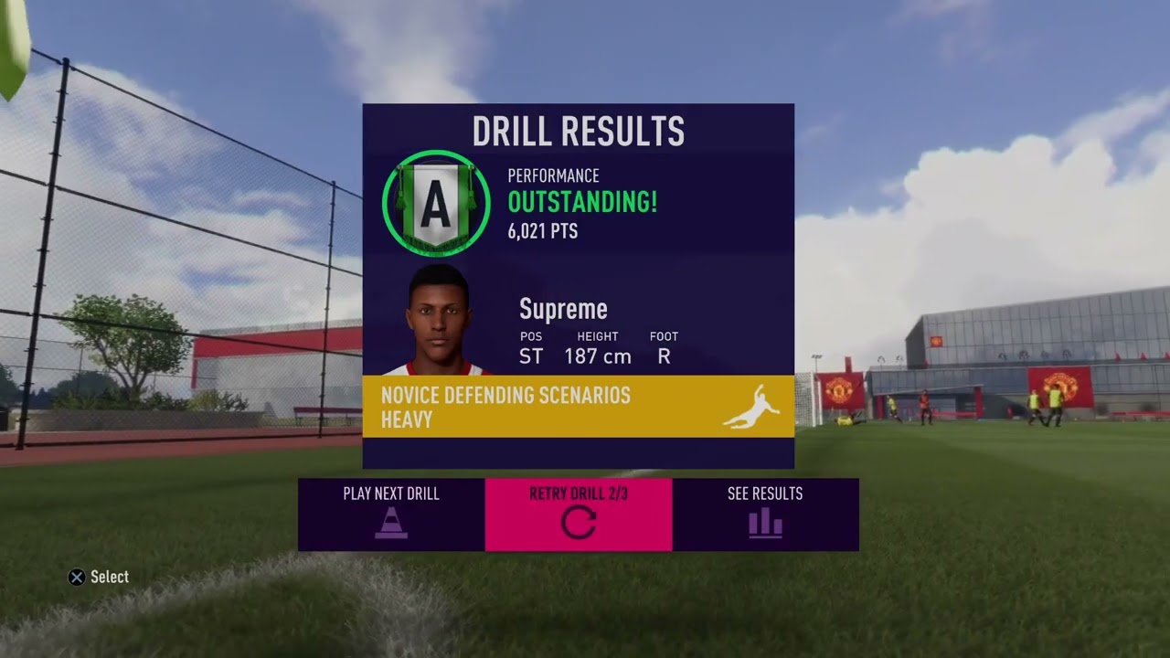 Supreme Jacobs' FIFA 21 training session.