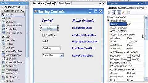 VB ( Visual basic ) 2008 : Saving & Executing Projects - Naming Rules