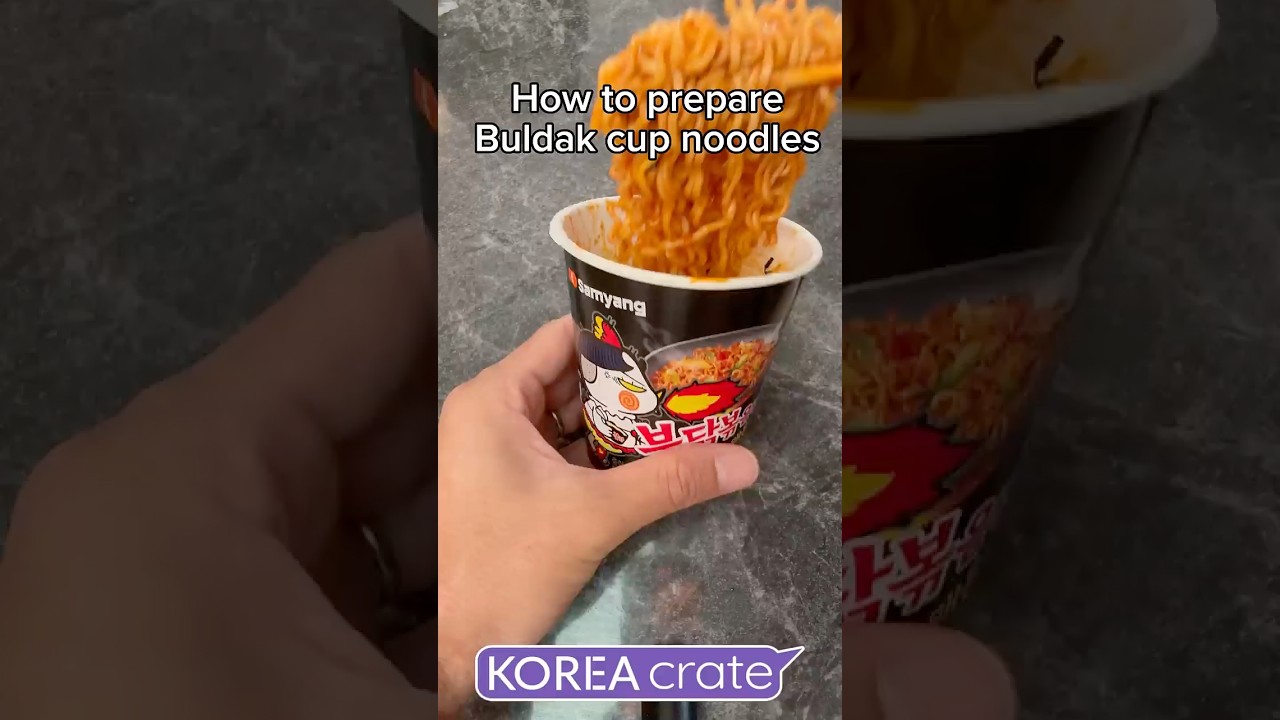How to prepare Buldak Cup Noodles