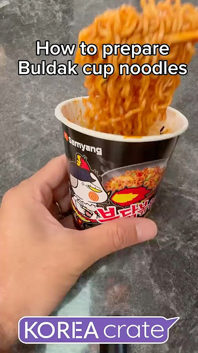 Cara membuat Mie Cup Buldak