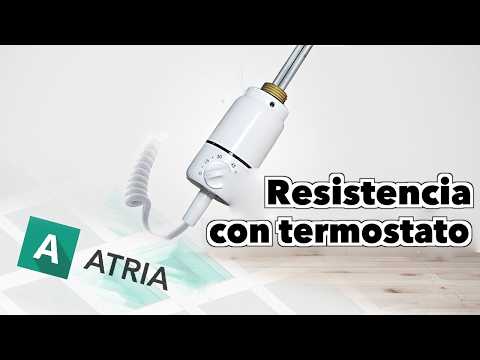 Vídeo Barras eléctricas con termostato, 900 W - blanca