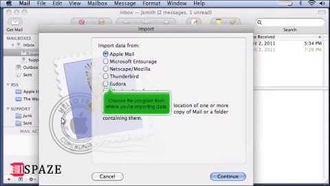 How to import data from other email clients in Apple Mac Mail - ISPAZE.COM