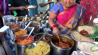 The Famous Unlimited Nonveg Food stall |Kumari Aunty Meals | Indian Street Food