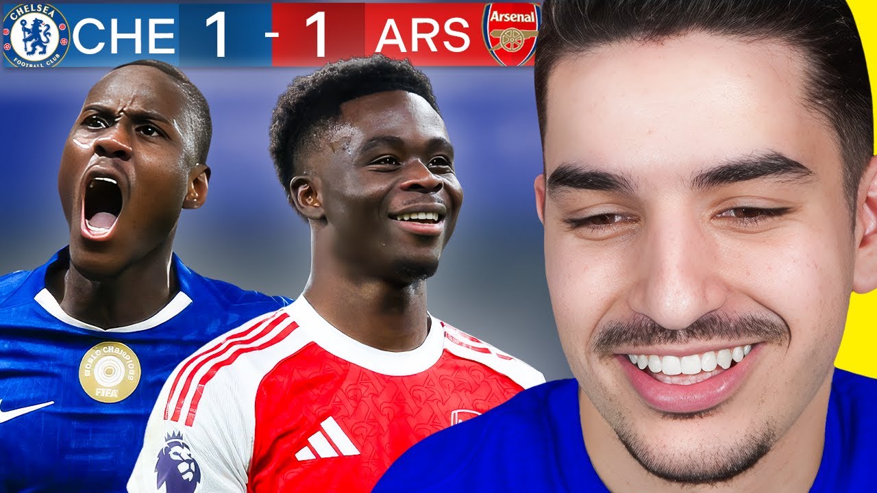 «Челси» набирает ОГРОМНОЕ очко в игре против «Арсенала» вдесятером!