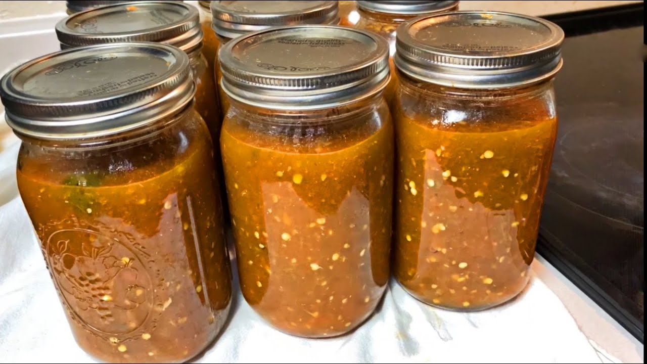 How to Jar/Preserve Homemade Salsa YouTube