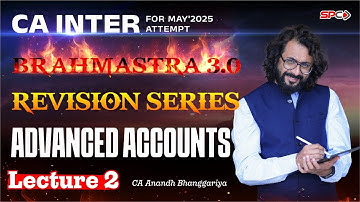 CA Inter Adv Accounts Brahamastra 3.0 Revision Series Lecture 2 By CA Anandh Bhanggariya