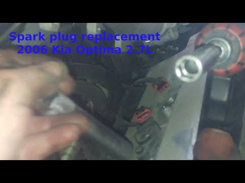 Spark plug replacement 2006 Kia Optima V6 2.7L intake manifold removal