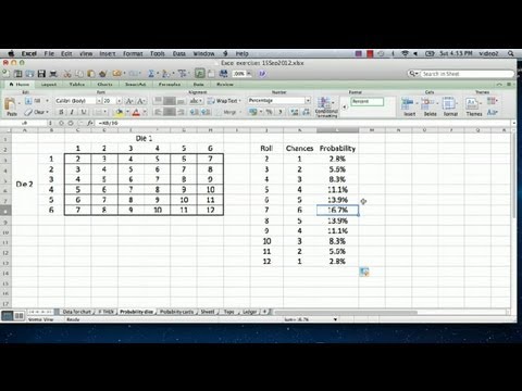 How to Use Excel to Calculate Probabilities : Advanced Microsoft Excel