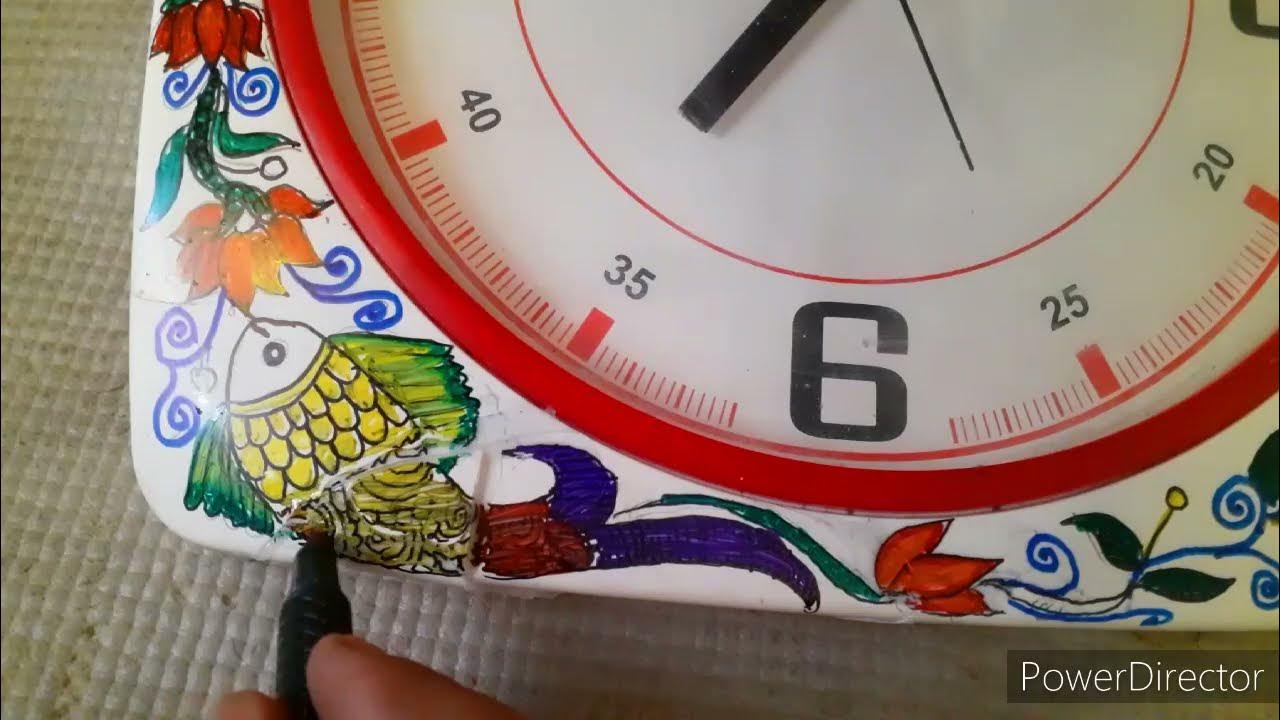 how to decorate broken wall clock/old wall clock reuse इतना आसान तरीका