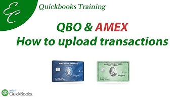 How to upload transactions in QBO from American Express
