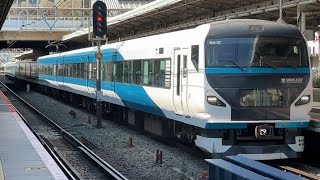 【ジョイント音最高!】E257系2000番台NA-07編成 回送列車が戸塚駅3番線を通過するシーン