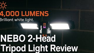NEBO 2-Head Tripod Light Review - YouTube