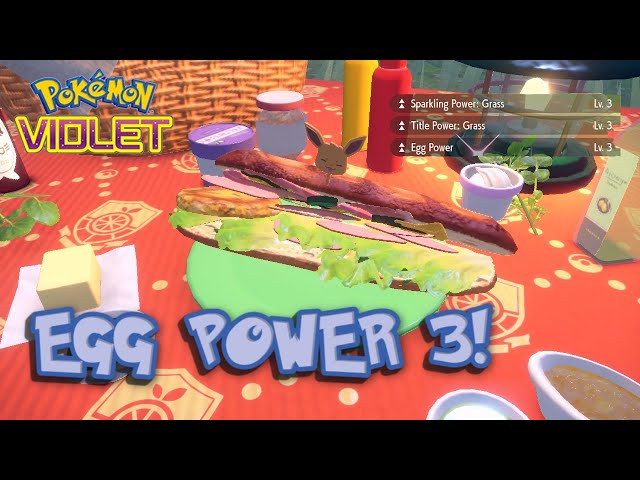 All Egg Power Sandwiches and their recipes in Pokemon Scarlet and Violet