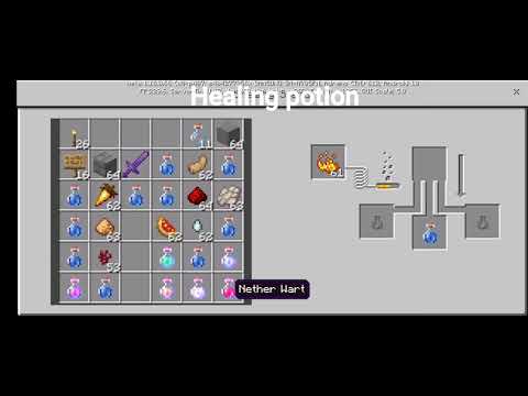 How to make a healing potion in minecraft - YouTube