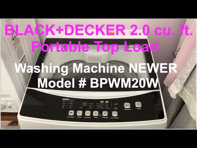 Black Decker Portable Washer 1.6 Cu. Ft. White - Office Depot