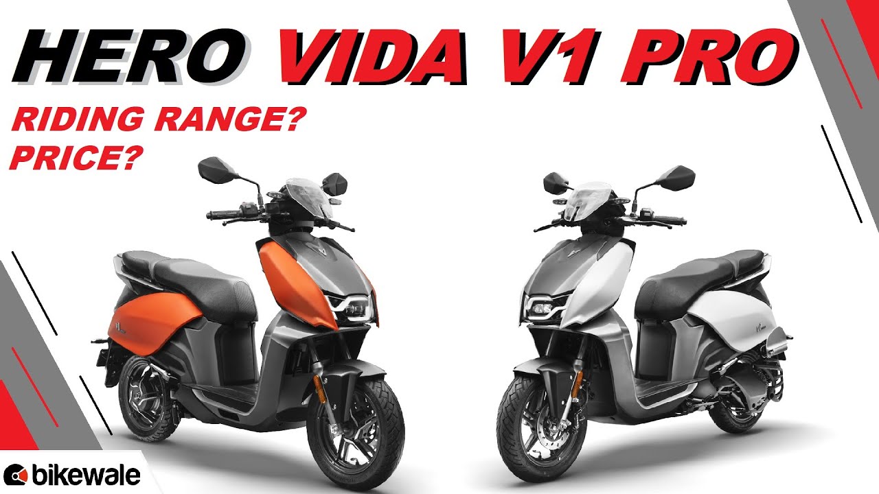 Hero Vida V1 Pro Electric Scooter Walkaround Impressions | Price, Range ...