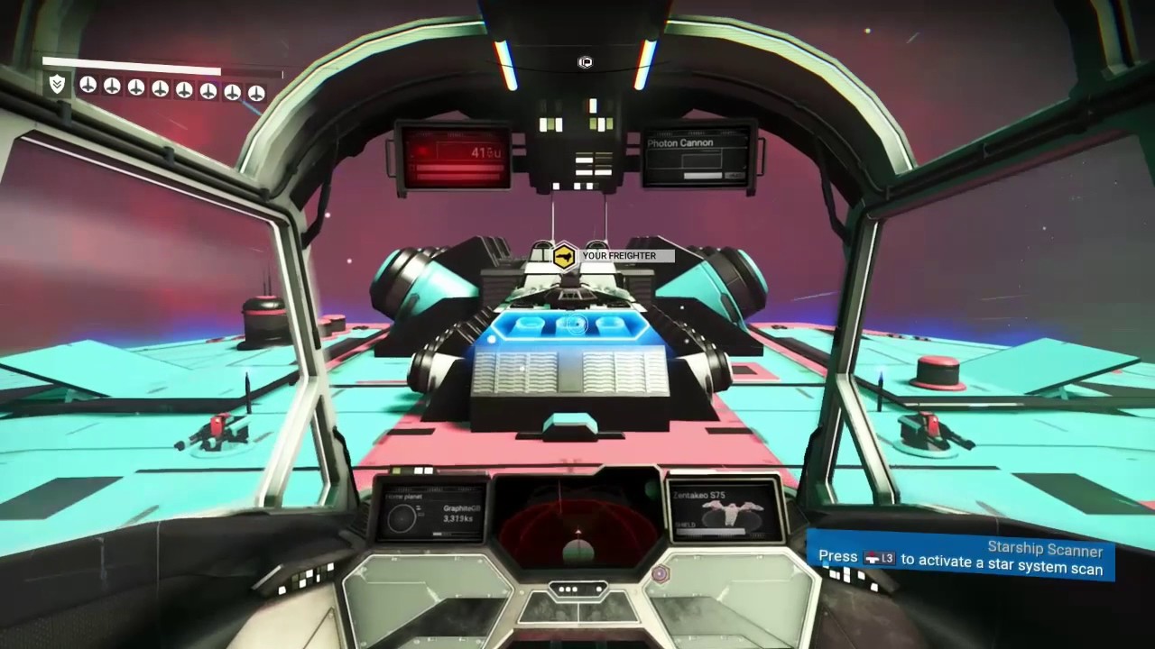 NMS - Planet and freighter farm loop now set up