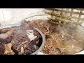 山东农村驴肉馆，每天现杀驴，炖一大锅卖70元一斤！肉烂直接脱骨