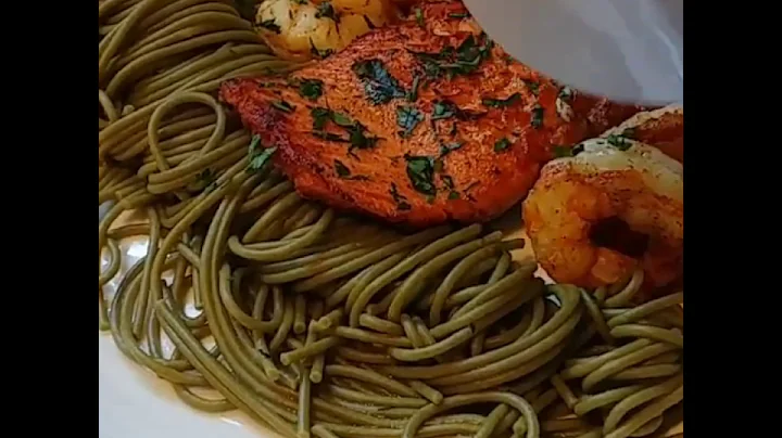 Blackened Salmon & Shrimps | Rosemary Cajun Salmon...