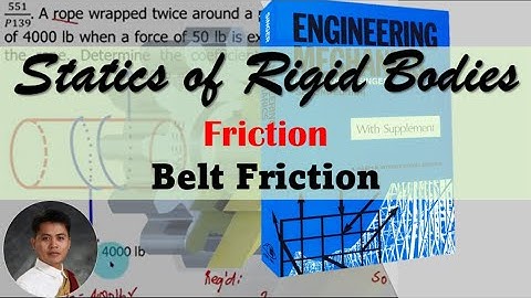 Engineering Mechanics: Statics | Friction | Belt Friction (Filipino)