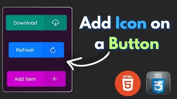 How to Add Icon on a Button in HTML CSS