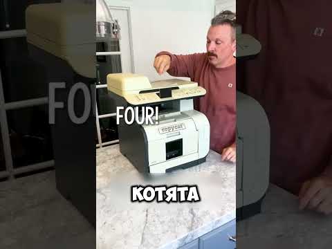 5 кошек были сделаны путем помещения кошки в копировальный аппарат #short
