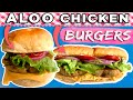 Aloo Tikki Burger 🍔 & Chicken Patties Burger