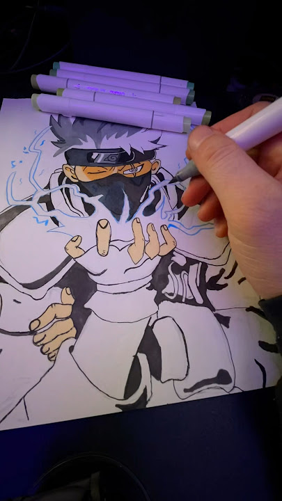 Kakashi a lenda. Speed drawing. Só no lápis. #naruto #desenhos #fanart