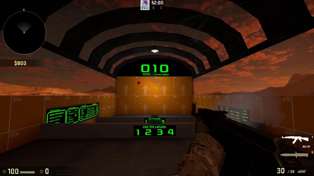 training_aim_csgo 0.25s duration 12R (24 Hits) [Former WR] AK47 LEVEL 3