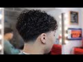 BEST TAPER FADE WITH CURLS ON TOP! HAIRCUT TUTORIAL!