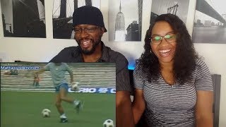 My Wife Watches DIEGO MARADONA for the 1st Time!  - TOP 25 FREESTYLE SKILLS (HD) REACTION