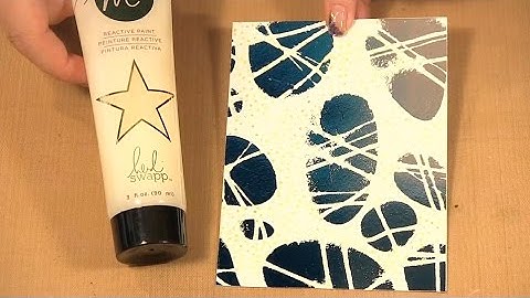 How to Use Heidi Swapp Reactive Medium with Stencils