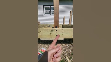 Deck Building Tips. How To Install Posts. #shorts