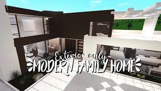 Family Exterior Bloxburg Modern House