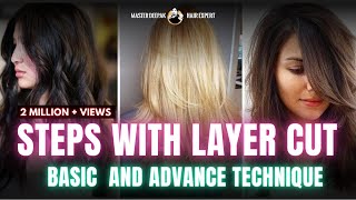 Steps With Layer #haircut | Multi Layer Cut | Steps Haircut Tutorial | How To Create Volume In Hair?