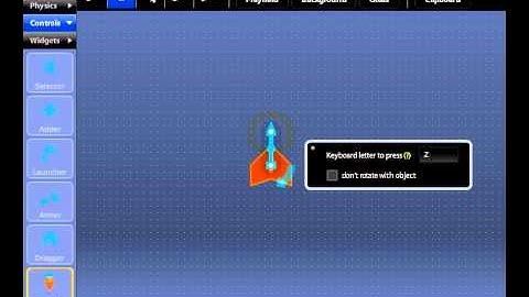 Sploder Physics - Make a 2d Top-down Spaceship