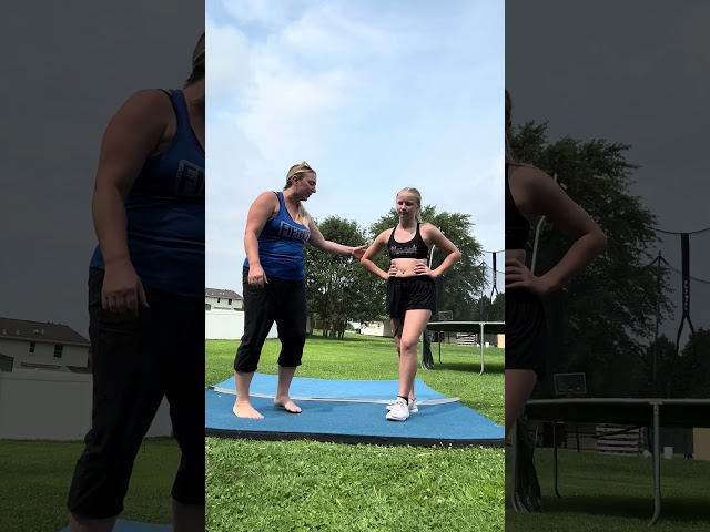 How to fix a back walkover #cheer #allstarcheer #cheerleading #performancecheer