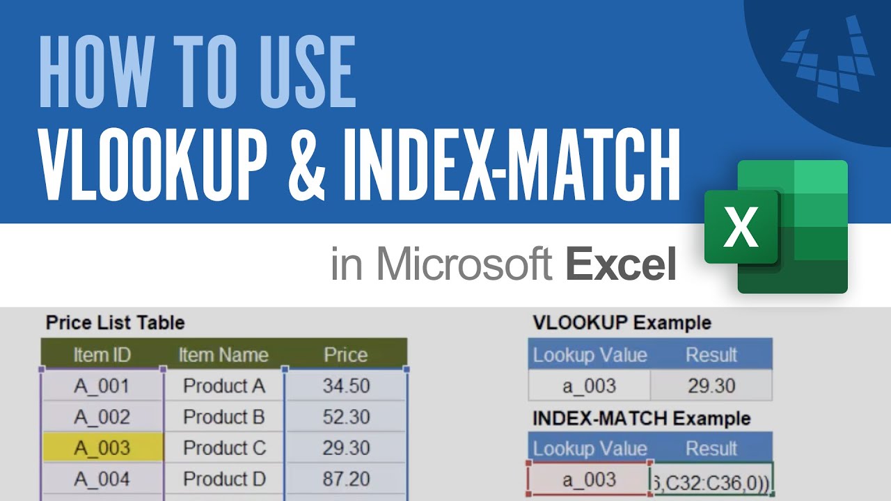 how-to-use-vlookup-and-index-match-in-excel-youtube
