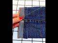 Jeans are too long at the hem shorten it with this sewing method