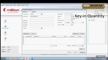 MILLION STOCK CONTROL SYSTEM | How To Issue Cash Sales (Tutorial Video) | IPOHONLINE