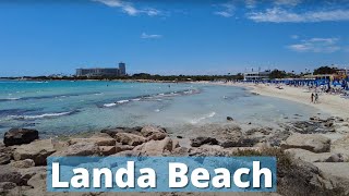 Landa Beach in April - Ayia Napa, Cyprus [4k Ultra HD 60fps ]