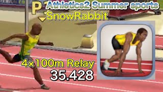 Athletics 2 :Summer sports : 4×100Metres Relay 35.428 (PB) screenshot 5