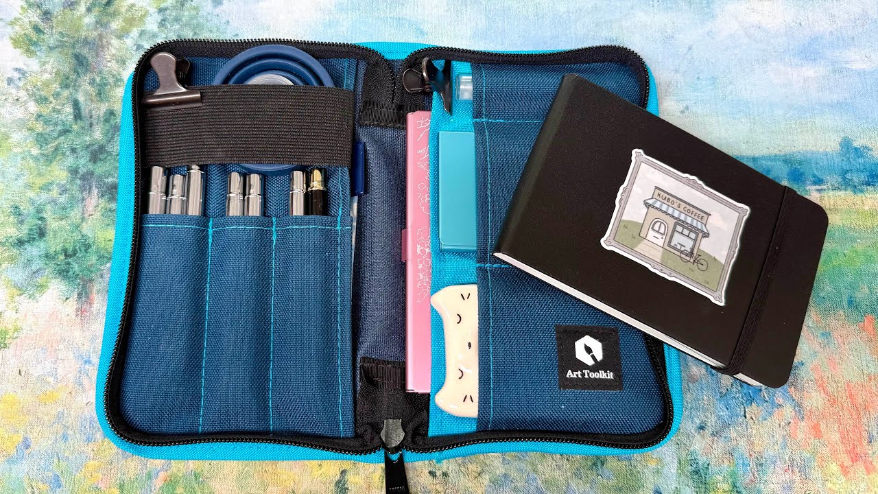 Pocket Art ToolKit & Palettes travel watercolor kit for plein air or at home painting,.